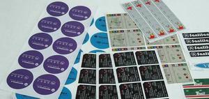 【pvc商標標簽印刷 條形碼標簽印刷 數字彩色貼紙 條碼貼紙定】價格_廠家_圖片 -